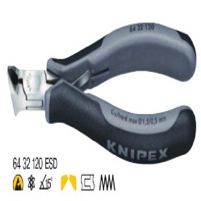KNIPEX 강력 컷팅 전자니퍼 64-32-120-ESD 크니픽스