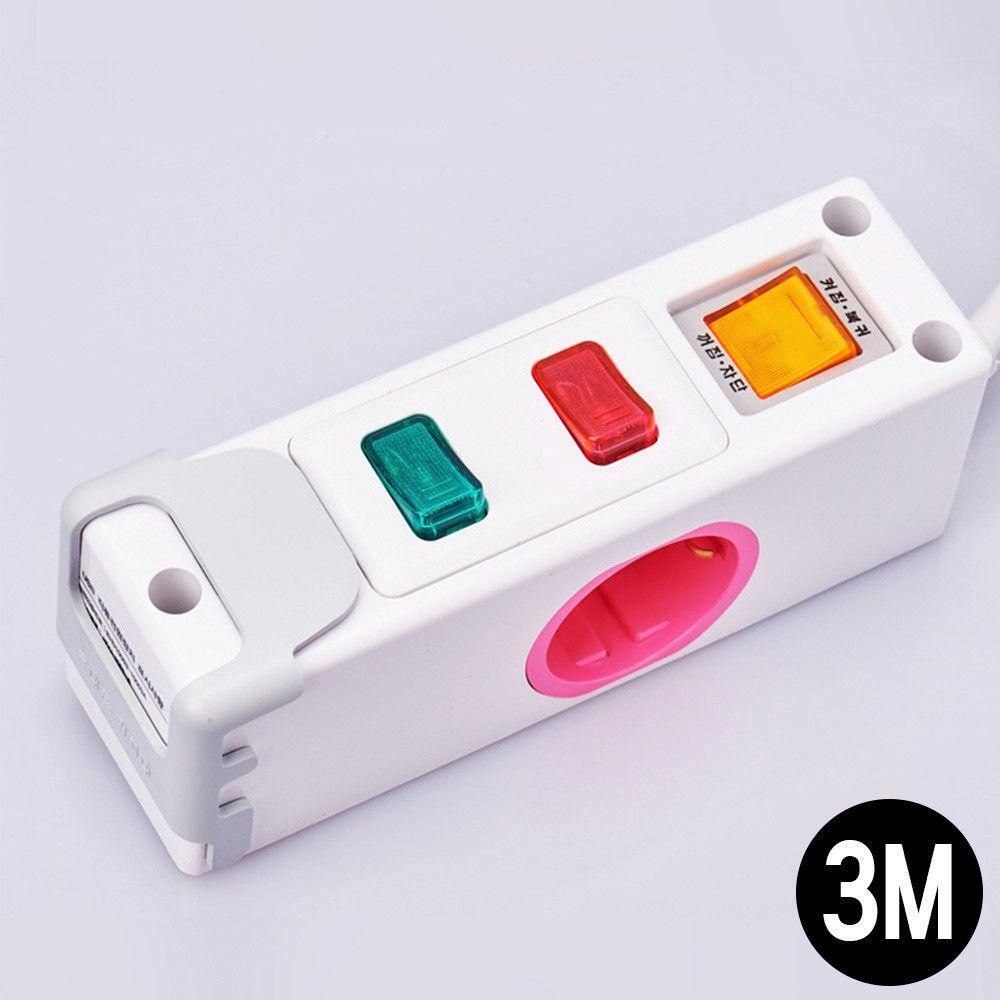 멀티탭 개별 전원 스위치 콘센트 2구 3M USB 2구