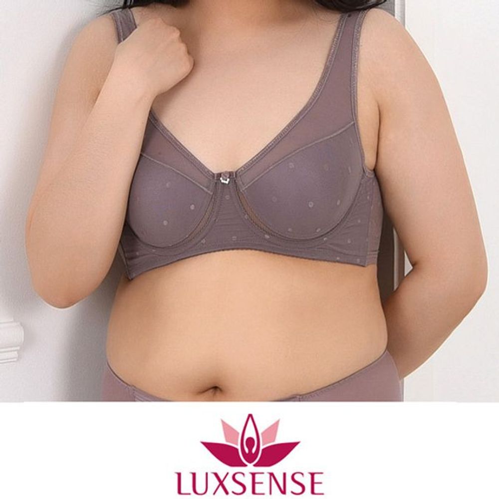 와이어 도트패턴 여성 런닝형 브라 빅사이즈 몰