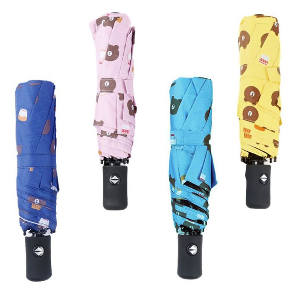 곰 캐릭터 3단자동우산 UV 자외선차단 암막 우산 양산