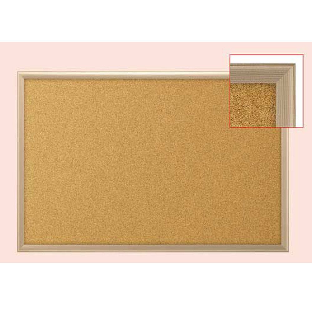 코르크 게시판(미송) 문구 사무 보드 70cm x 50cm