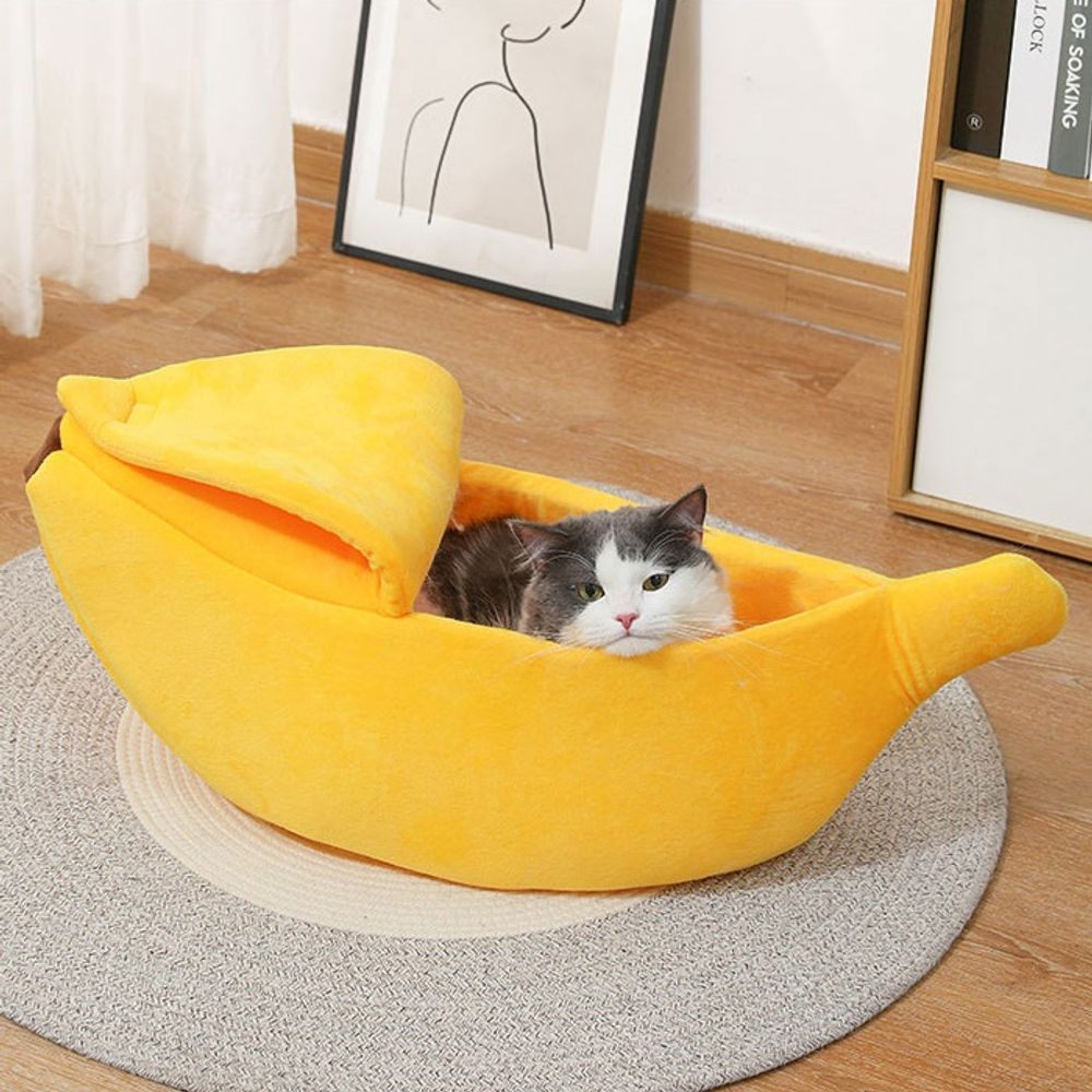 고양이 바나나하우스 반려동물 하우스 고양이침대 XL