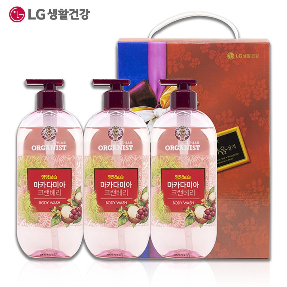 오가니스트 마카다미아 바디워시 500ml(3) 선물 명절