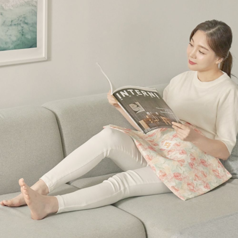 대형 효도선물 워터라인아트 맥반석 온열찜질기 75x44