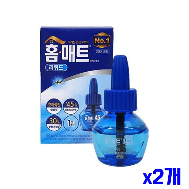 29ml 훈증기 리필 리퀴드 45일 전용 x2개 모기매트