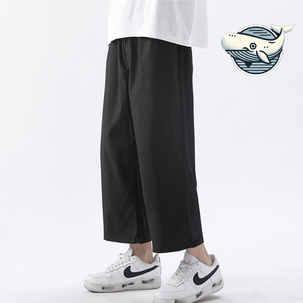 편안한 남성 와이드핏 여름 슬랙스 쿨팬츠
