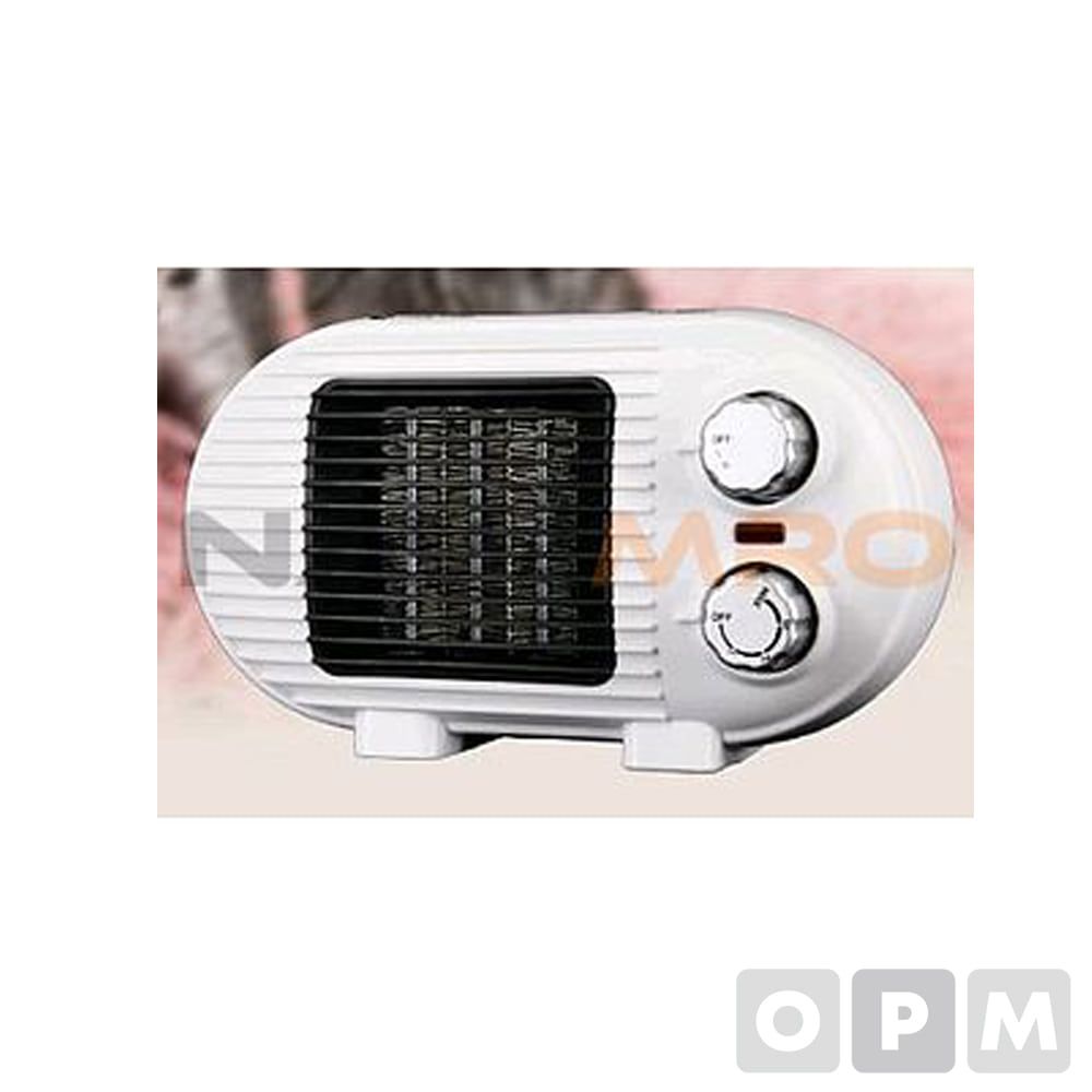 PTC 미니 팬히터 TP-800D/1EA/화이트/중량 730g