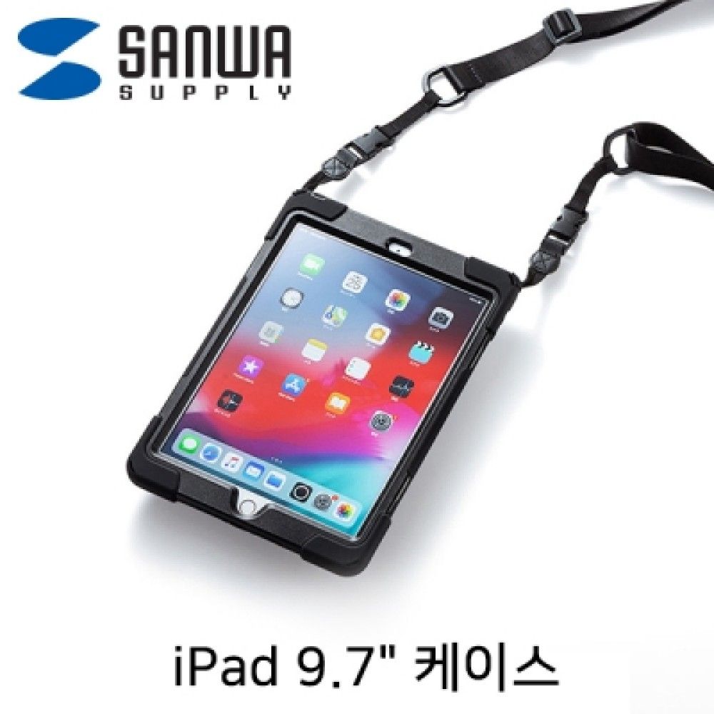 산와서플라이 PDAJSIPAD1017BK iPad 9.7 숄더JS핸드벨