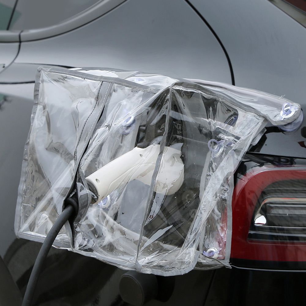 전기차 하이브리드 자동차 충전 방수 커버 용품 투명