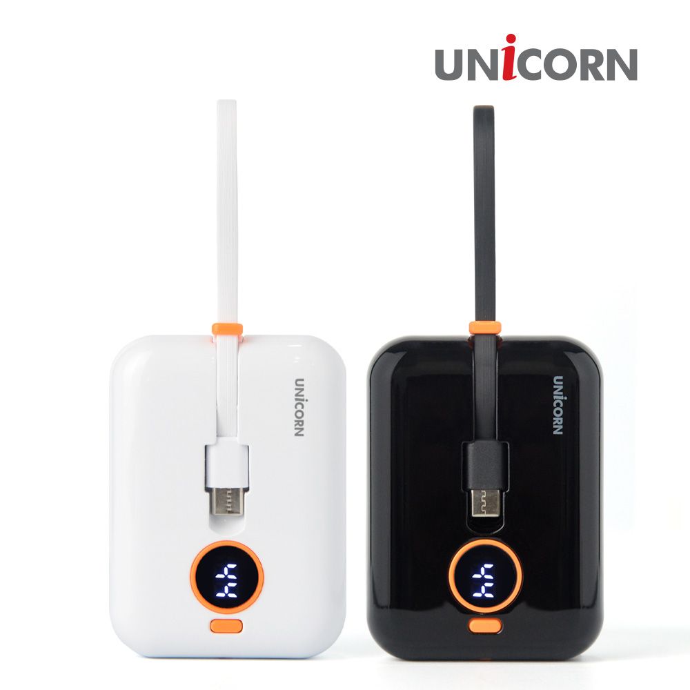 유니콘 10000mAh 보조배터리 C타입8핀 동시충전가능
