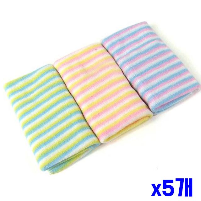 3P 면행주 x5개 레인보우 고급면사 다회용행주