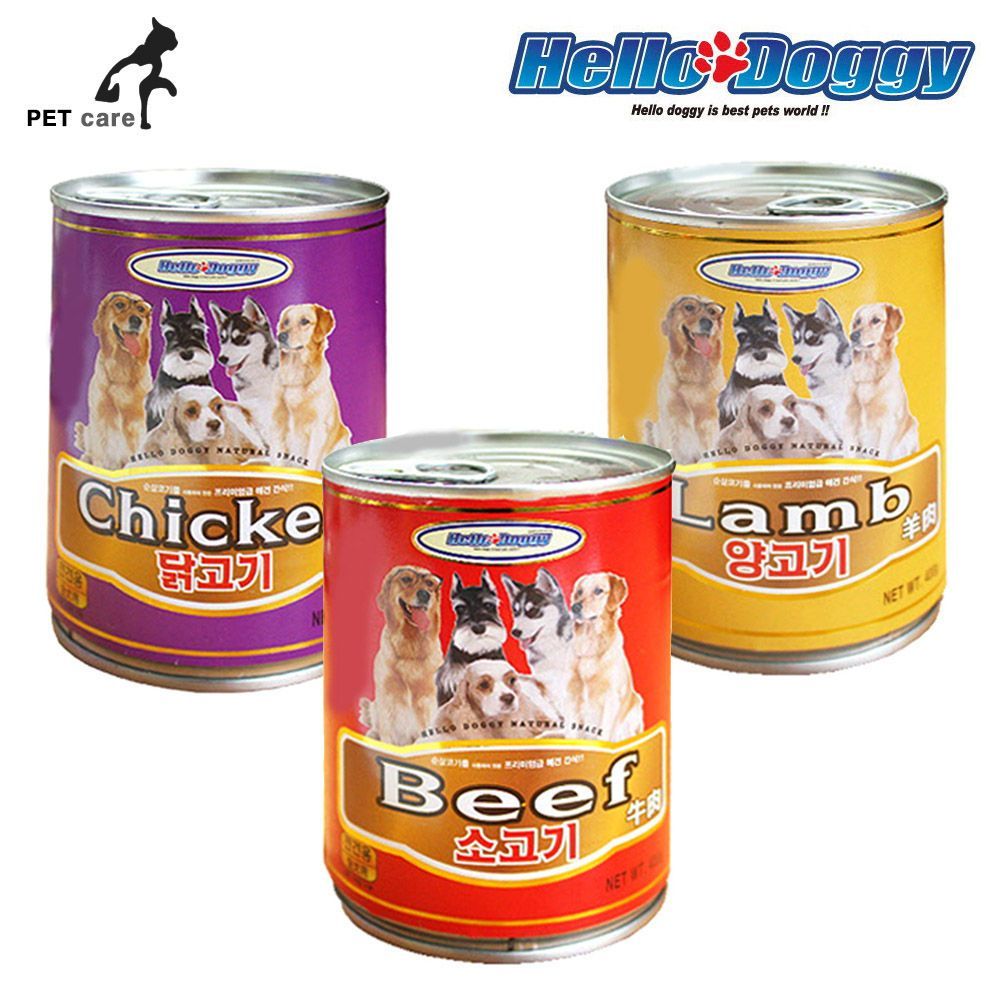 헬로도기 캔 3종 혼합 400g x 24개입 x 2박스 총48개