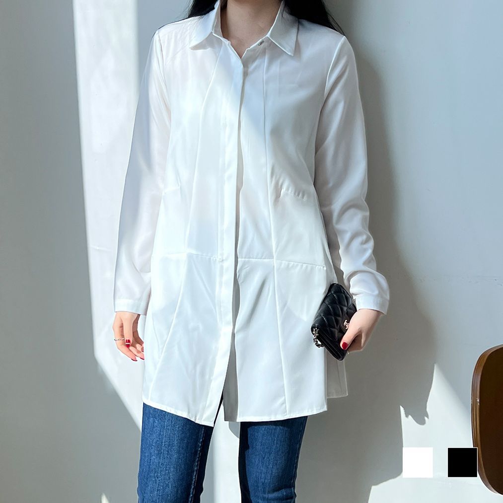 SD-6289A 롱셔츠 A라인 셔츠 롱남방 긴