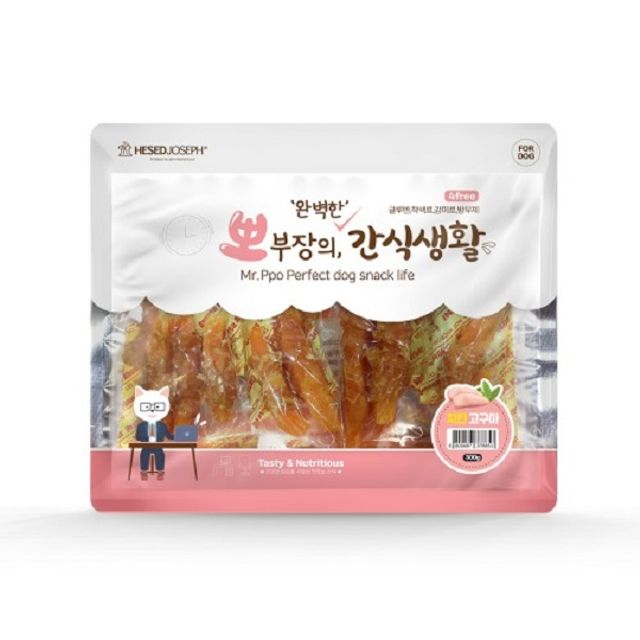 애견 간식생활 치킨고구마 300gX50개 단백질 보양식