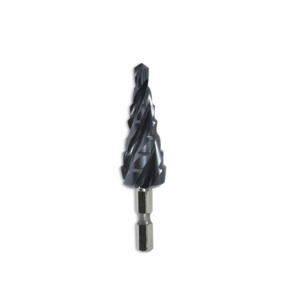임팩4날 SUS용 스텝드릴 73mm 헤리컬타입 HSS TIALN