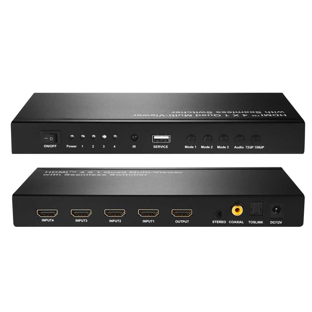 4(입력) x 1(출력) 멀티뷰 HDMI Seamless 스위치