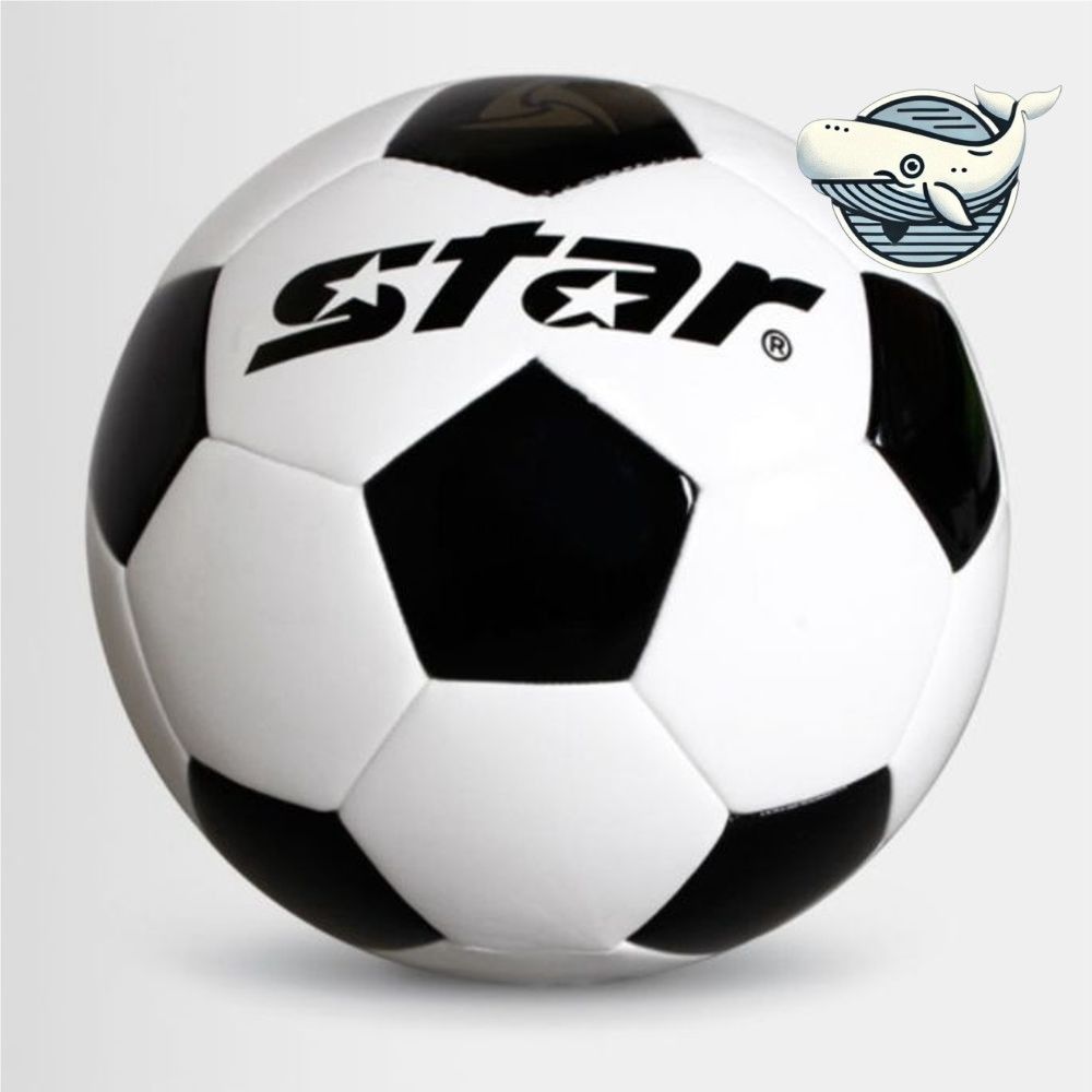 스타 축구공 5호 스포츠 풋볼 검정 흰색