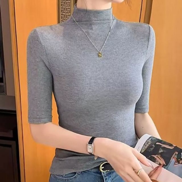 반목 5부 슬림 기본 반팔면티셔츠 데이