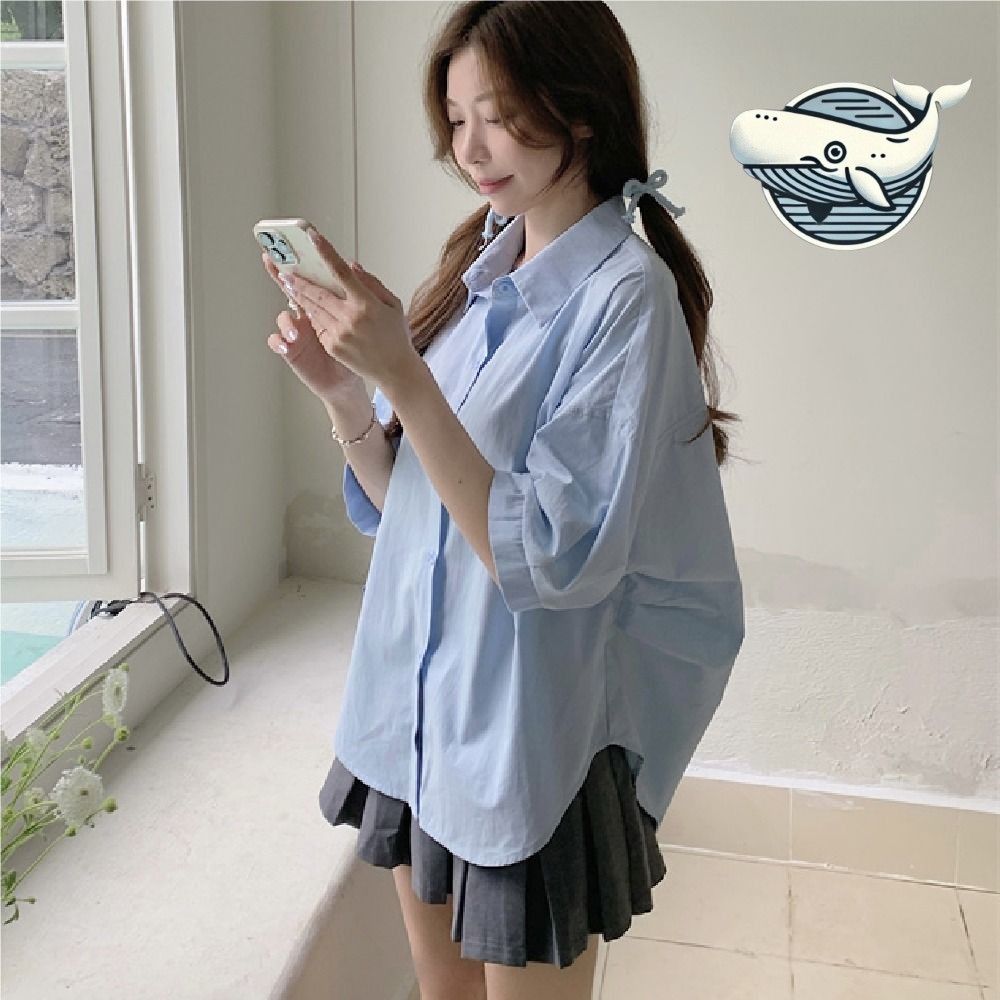 루즈핏 나비팔 티셔츠 통기성 좋은 여름 유니크