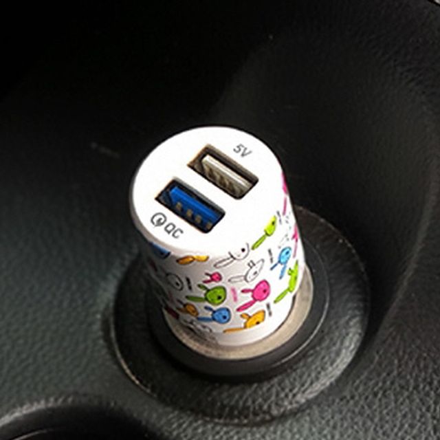 시거잭 2구 퀵차지 차량 초고속 휴대폰 충전기