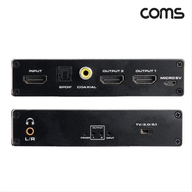 HDMI 분배기2.0B 1 2 4K 60Hz UHD Coaxial 동 OU956