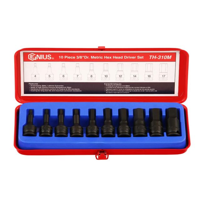 지니어스 임팩육각비트소켓세트 1/2x5-19x60mm 8pcs