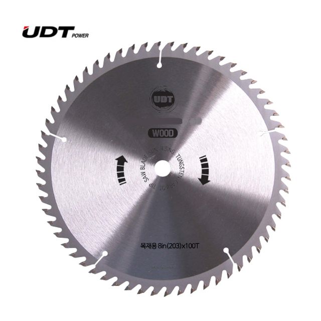 UDT 목공용 팁쏘 원형톱날 R203 8inx100Tx2.5T