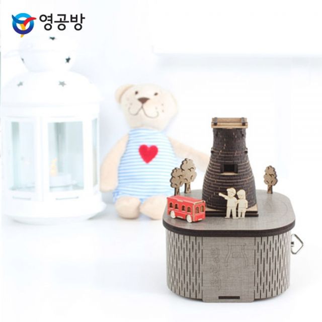 영공방 오르골만들기 DIY 회전 우드 오르골 경주 첨성