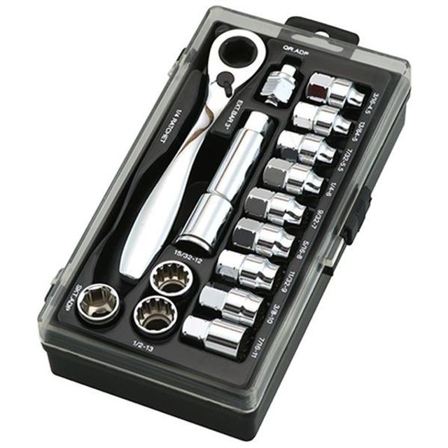 관통소켓세트 SB-13 1_4In.ch 15pcs (1EA)