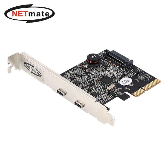 NETmate) PCI-e Gen2 타입C 2포트 확장카드