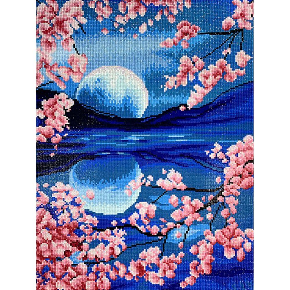 벚꽃야경 (패브릭형) 보석십자수 40x60