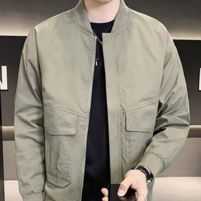 남성 캐주얼 봄 가을 간절기 블루종 점퍼 자켓