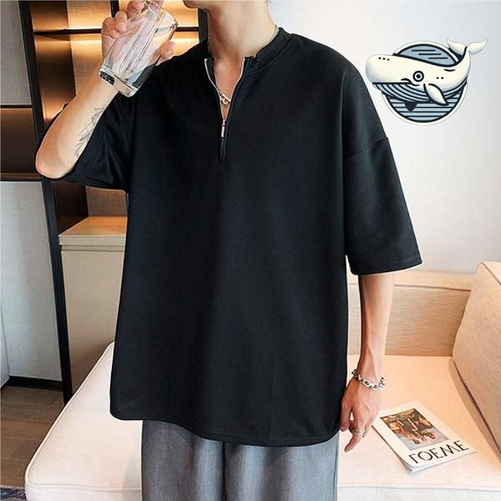 넥카라 반집업 남성 여름 티셔츠 캐주얼 경량