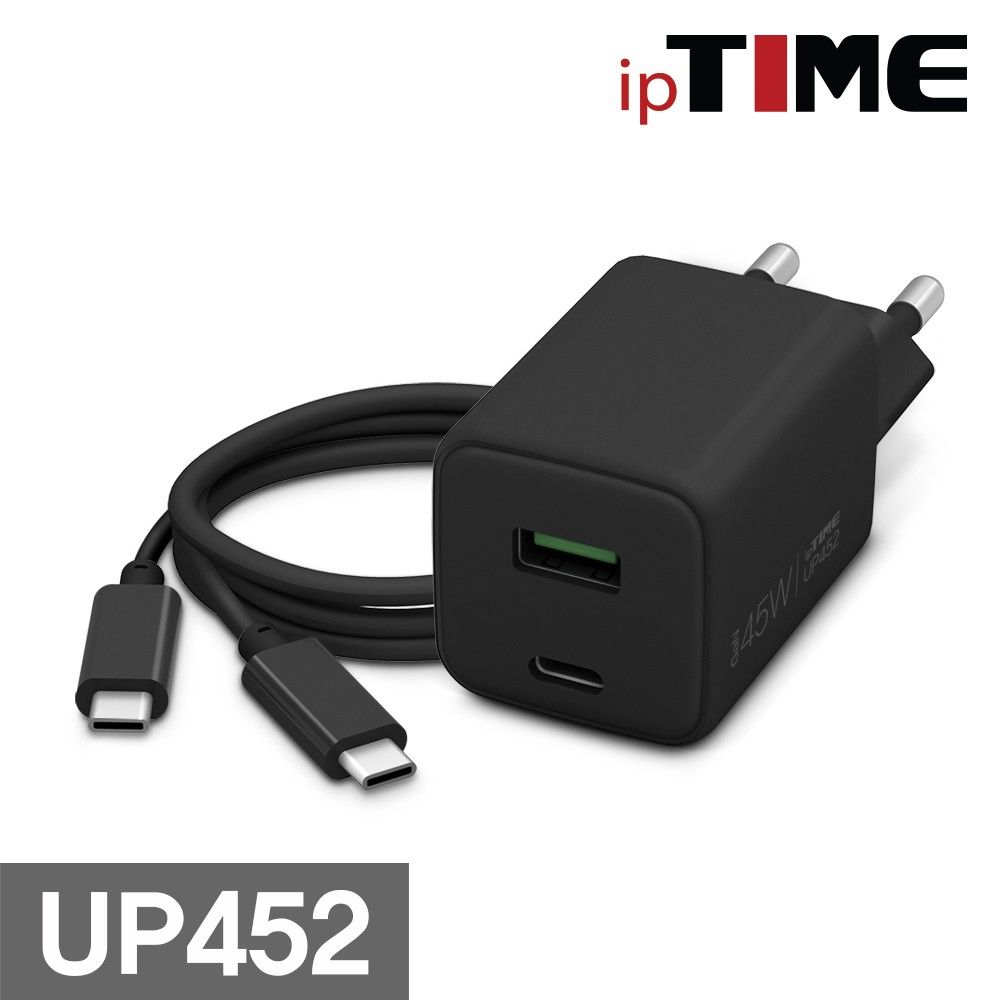 ipTIME UP452 GaN45W QC4+ PPS 초고속 충전기