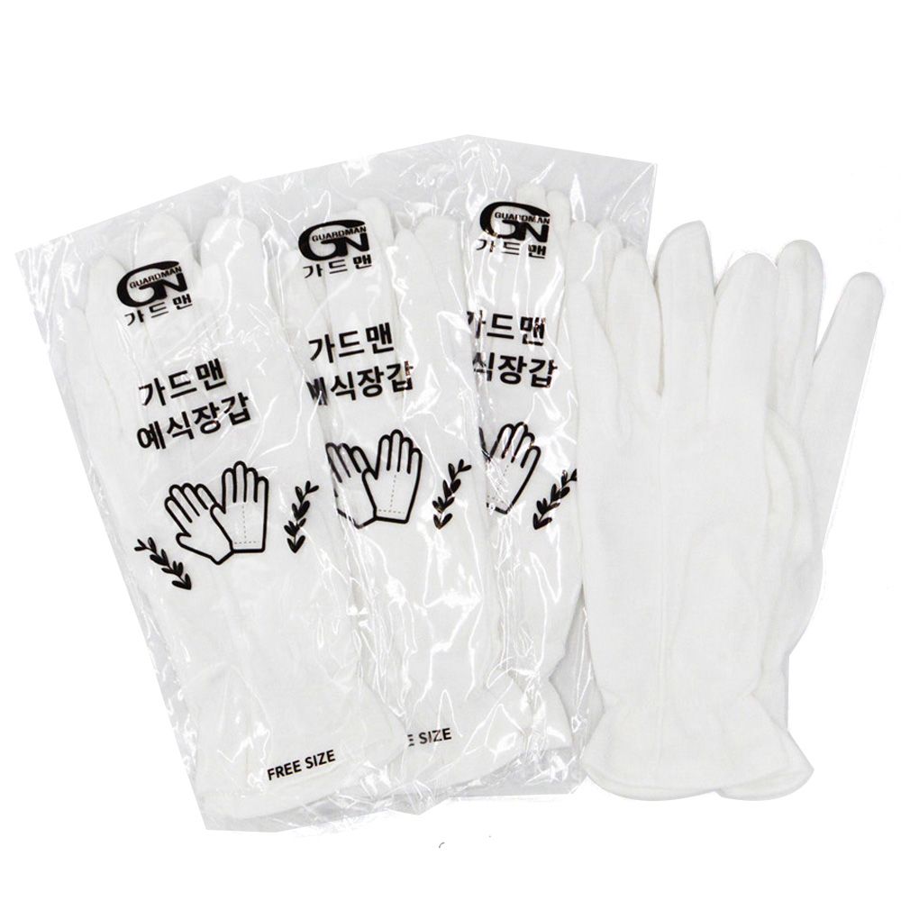민자 예식 면장갑 300개입 흰색 행사 장갑