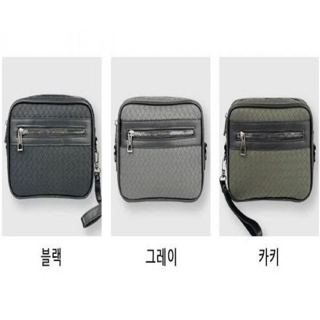 크로스 클러치백 앞지퍼 남성 패션 세련된 미니 클러