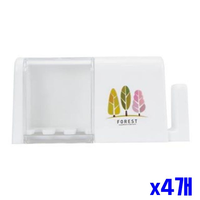 x4개 좋은 칫솔걸이 칫솔꽂이 소 벽걸이 통기성