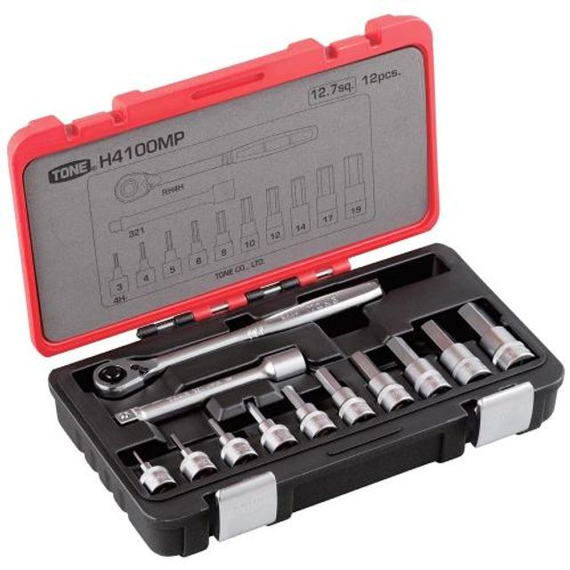 H4100MP 토네육각비트소켓세트 1SET 1/2x 12PCS (H4