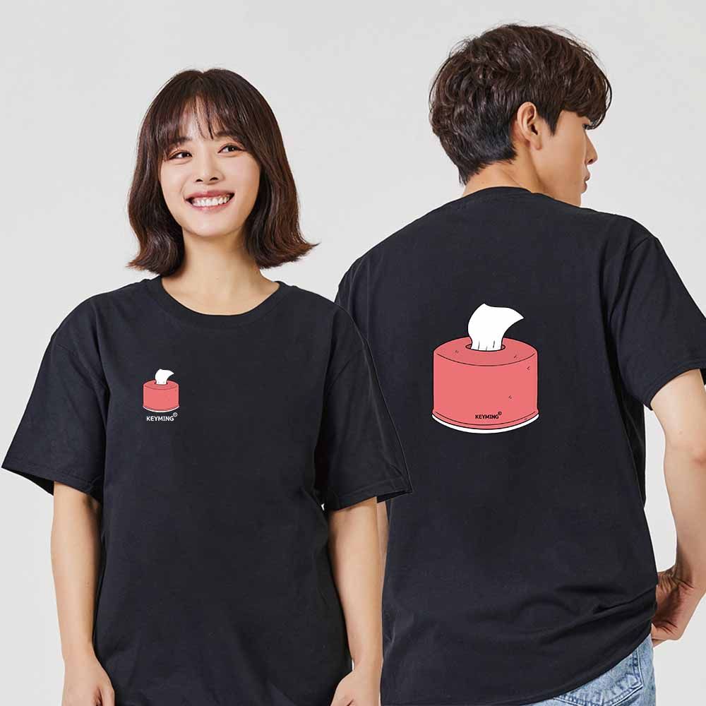 키밍 휴지2 디지털프린팅 인쇄티셔츠 반팔티 오버핏