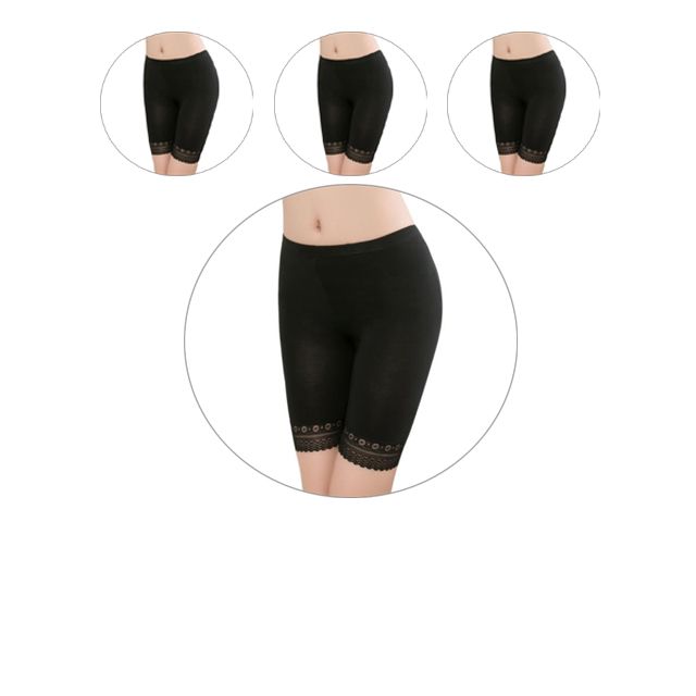 집에서 입기 좋은 레이스 5부 데일리 속바지 X 4벌
