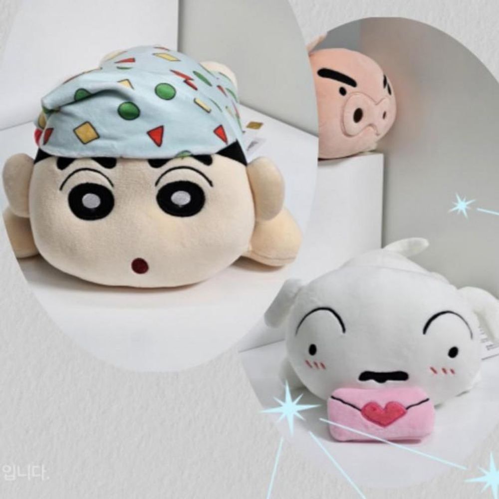 짱구는 모찌 허그 인형 쿠션 흰둥이 대마왕 인형 는못
