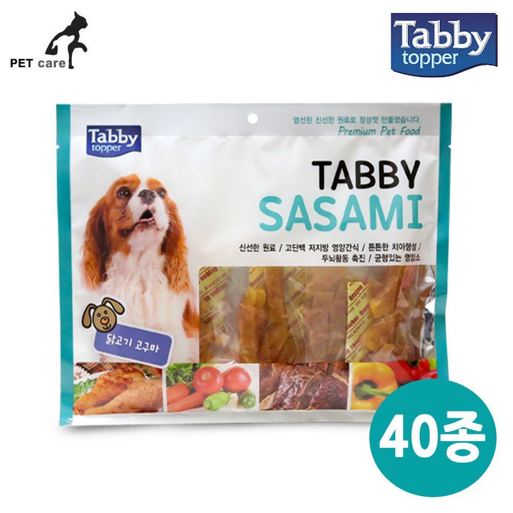 테비 사사미 닭고기 고구마 300g x 40개
