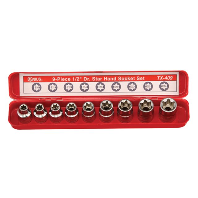 지니어스 별소켓세트 TX-409 (1/2x9PCS) 1EA