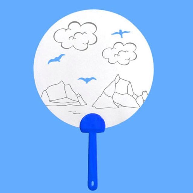 종이부채가면(밑그림) 독도바다 100개