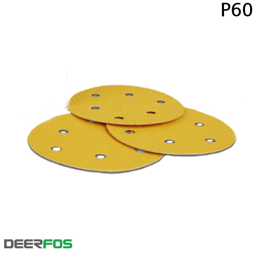 샌드 페이퍼 6h 60방 흡진 사포 100 매입 125mm