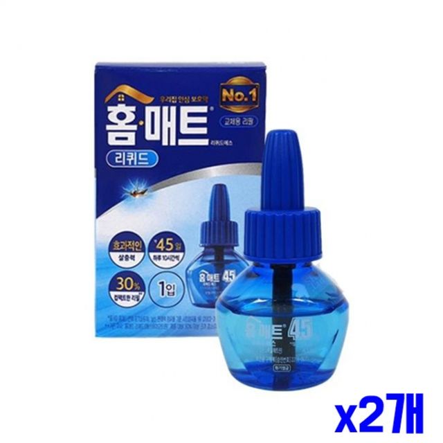 리퀴드 훈증기 전용 모기매트 리필 29ml 45일 x2개