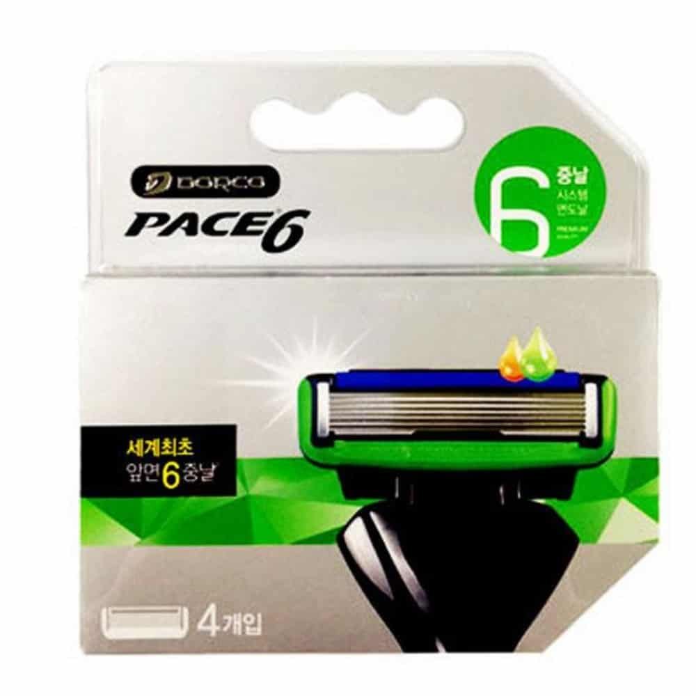 6중날 면도기 리필날 4매 도루코면도기날 도루코면도날호환