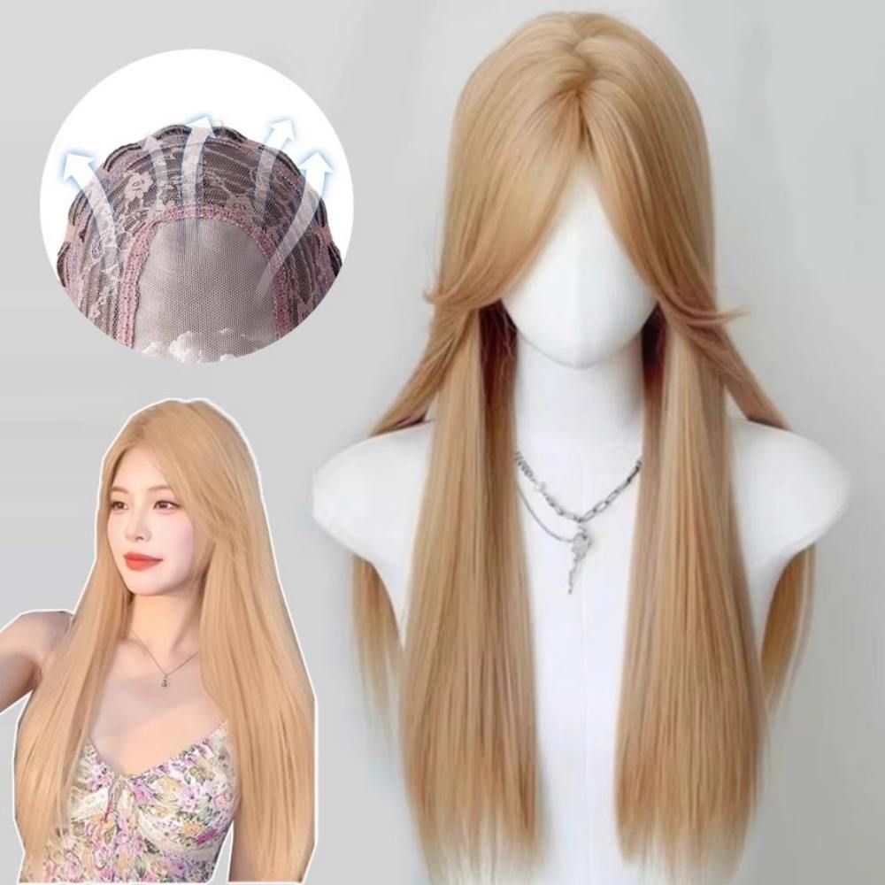 헤어 패션 아이템 고급스러움 인모 긴생머리 여성가발