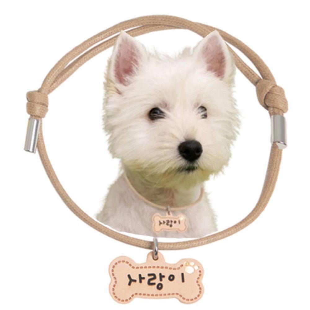 애견 뼈다귀 가죽 일상 인식표 면목걸이 초소형 1P 이