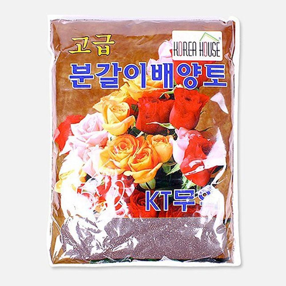 고급 분갈이 배양토 5L 4P 식물 화분 화초 관상수